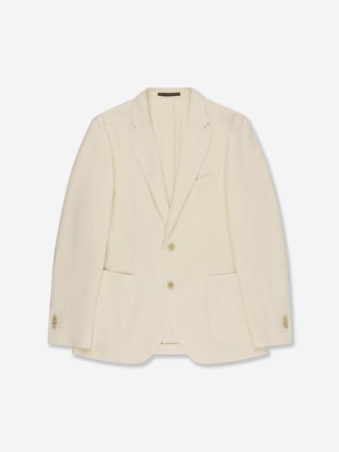 SLOWEAR Slim fit mélange effect cotton jacket
