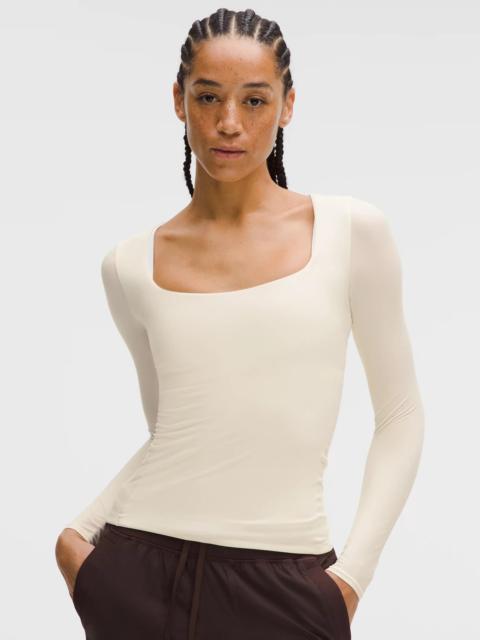 lululemon Wundermost Ultra-Soft Nulu Square-Neck Long-Sleeve Shirt