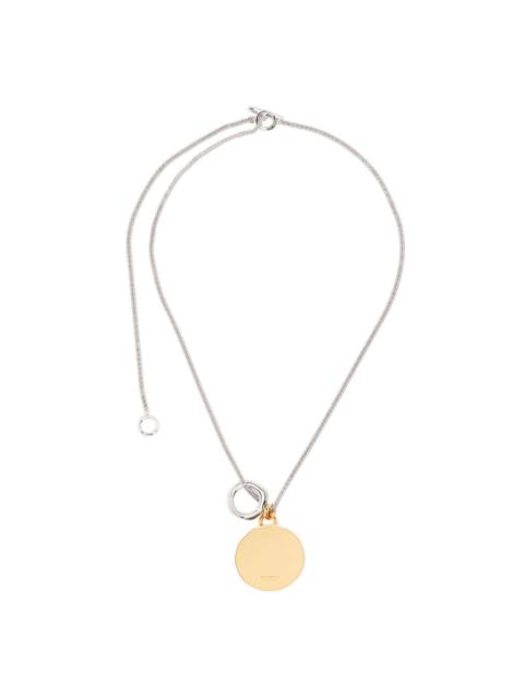 Jil Sander medallion-pendant necklace