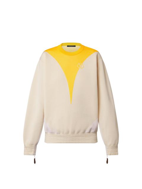 Louis Vuitton Open Sleeve Yellow Accent Sweater