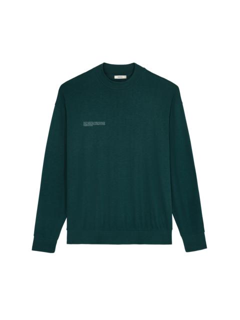 PANGAIA Men's Seaweed Lyocell Fine Knit Top - Foliage Green