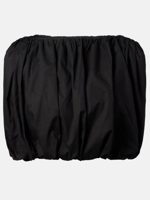 ADRIANA DEGREAS Inamorata cotton-blend crop top