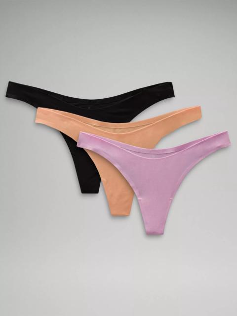 lululemon Wundermost Ultra-Soft Nulu Dipped-Waist Thong Underwear *3 Pack