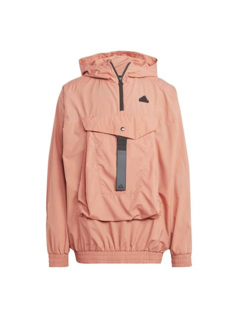 adidas City Escape Premium Windbreaker 'Brown' IA0013