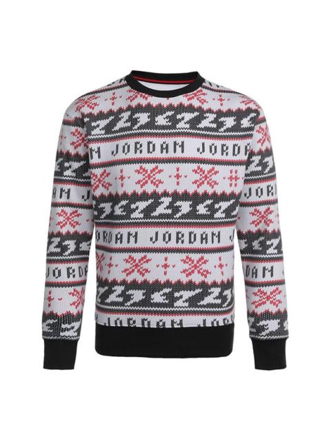 Jordan Air Jordan Jumpman Holiday Knit Stay Warm Cozy Casual Round Neck Black CT3460-010