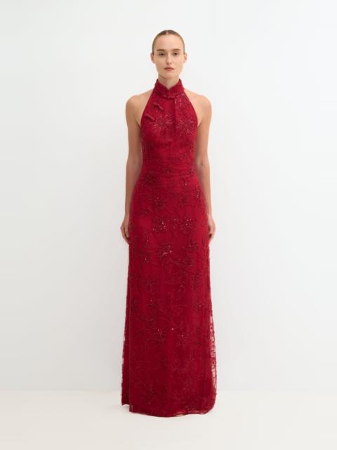 SAU LEE GRACE EMBELLISHED MAXI DRESS