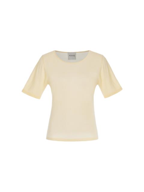 POSSE Exclusive Cooper Knit Top yellow