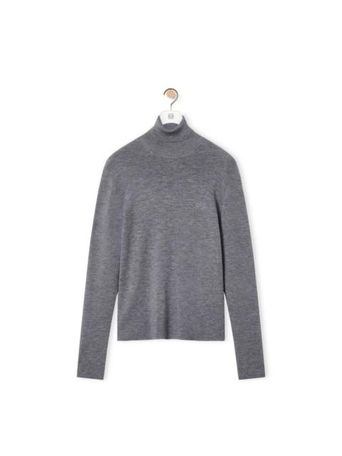 Loewe Turtleneck fine rib sweater in wool
