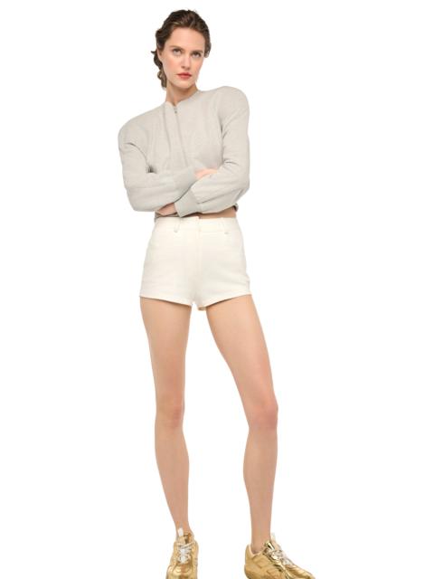 NORMA KAMALI HIGH WAIST JEAN SHORT