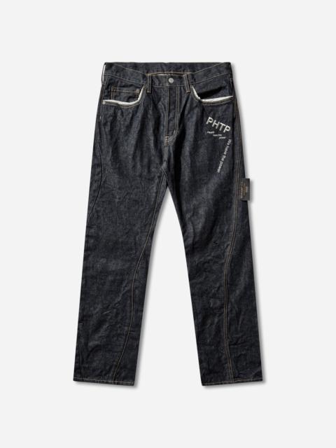 UNDERCOVER Men's People Have the Power Denim Pants Indigo