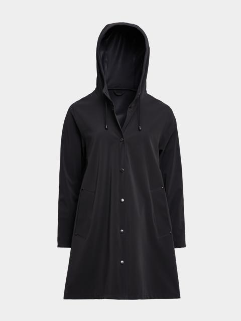 Mosebacke Lightweight Matte Raincoat Black