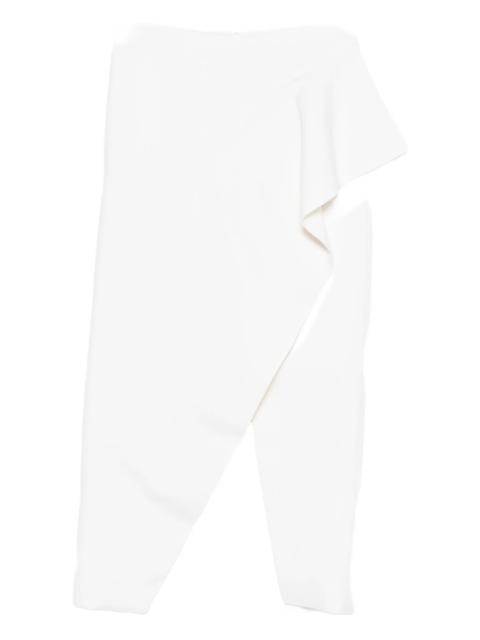 Khaite Jaia Ruffled Split Midi Skirt