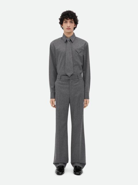 Bottega Veneta Light Wool Flannel Trousers