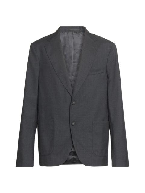 OFFICINE GÉNÉRALE Men Arthus Wool Italian Fresco Jacket - Dark Grey