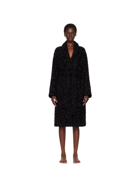 VERSACE Gray Barocco Bathrobe