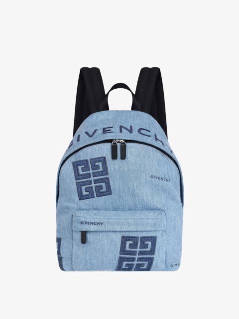 Givenchy ESSENTIAL U BACKPACK IN 4G EMBROIDERED DENIM