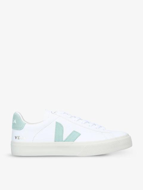 Women’s Campo leather and suede low-top trainers