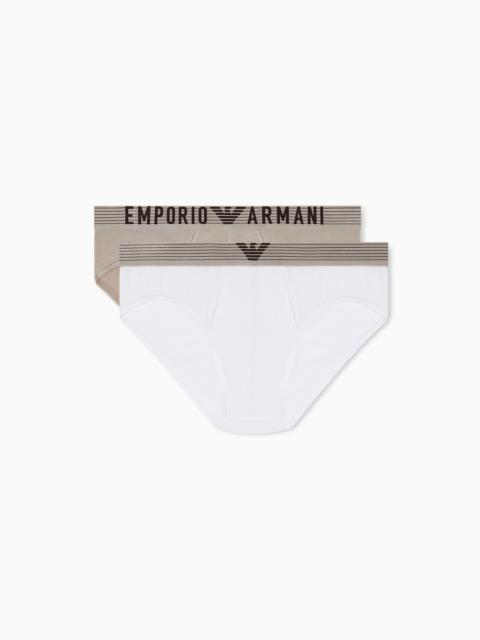 EMPORIO ARMANI TWO-PACK OF ASV SOFT-TOUCH VISCOSE BRIEFS