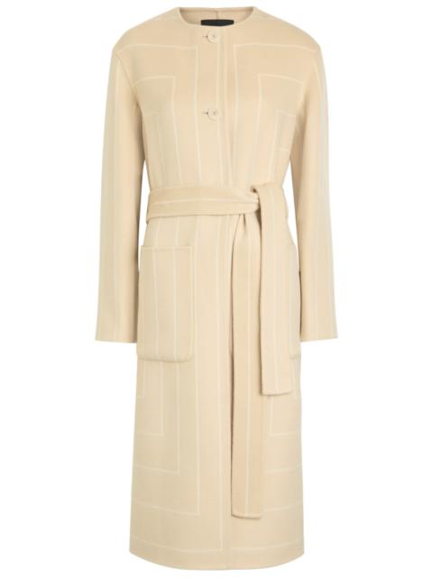 JOSEPH Joseph Scheffer Striped Wool and Silk-blend Coat