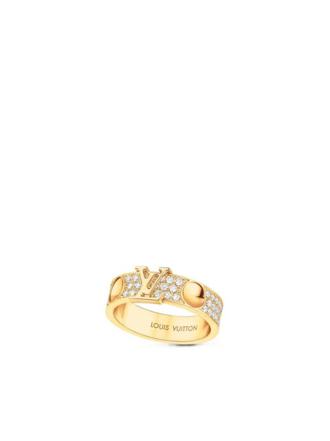 Louis Vuitton Empreinte Ring, Yellow Gold And Diamonds