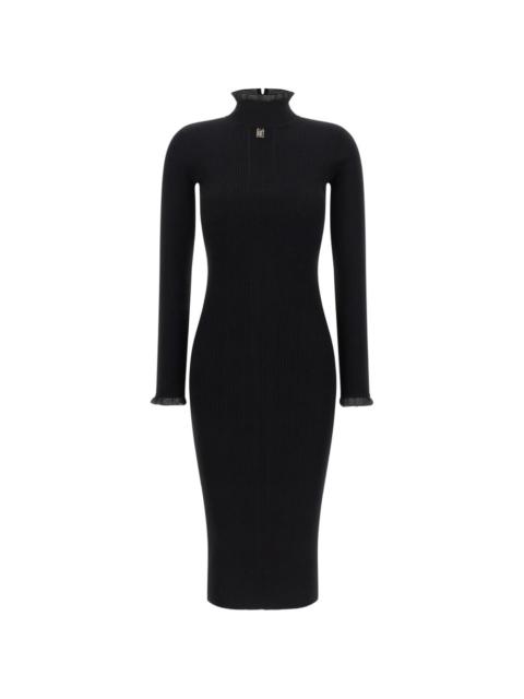 ELISABETTA FRANCHI knit dress with logo detail