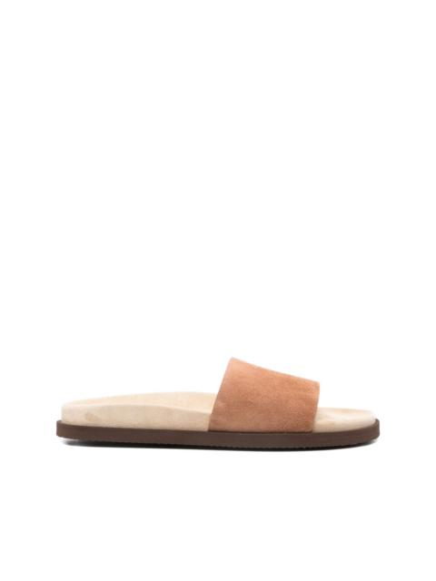 Brunello Cucinelli suede sandals