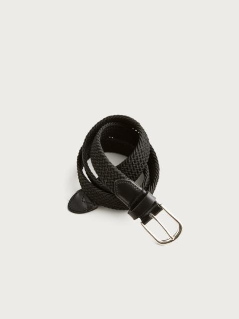 J.CREW Woven elastic belt with round buckle