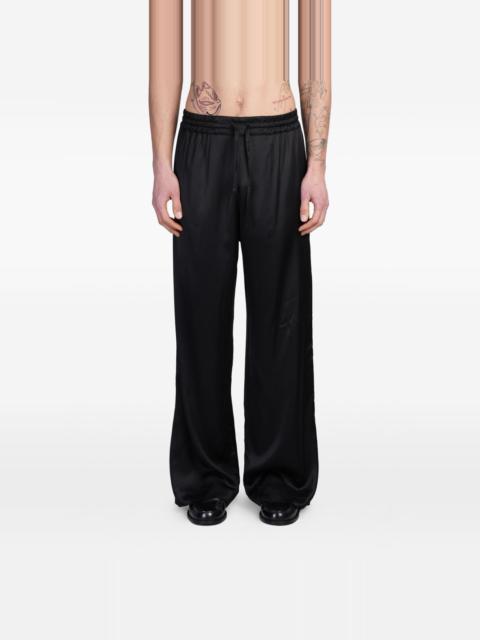 Marine Serre drawstring-fastening trousers