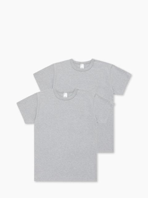 3sixteen 3SIXTEEN HEAVYWEIGHT T-SHIRT 2 PACK HEATHER GREY