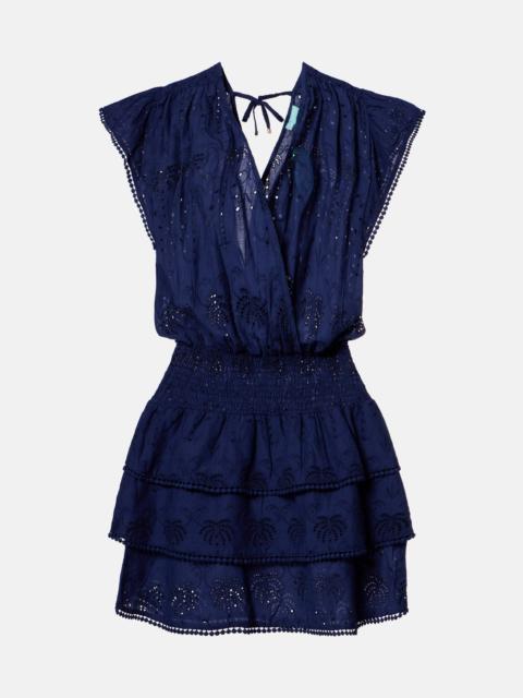 MELISSA ODABASH Jess broderie anglaise cotton minidress