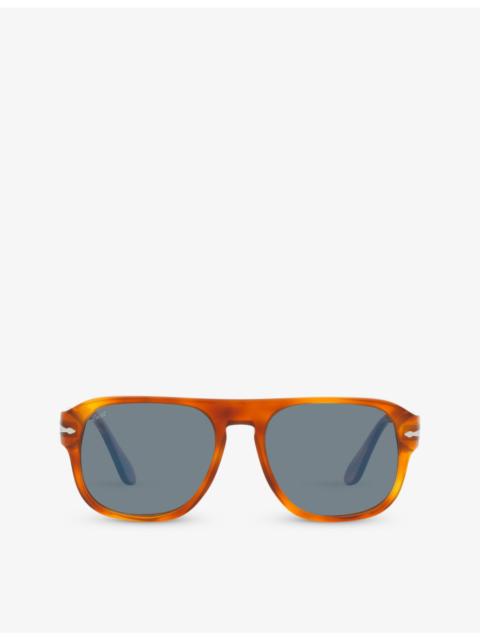 Persol PO3310S Jean tortoiseshell-effect pilot-frame acetate sunglasses