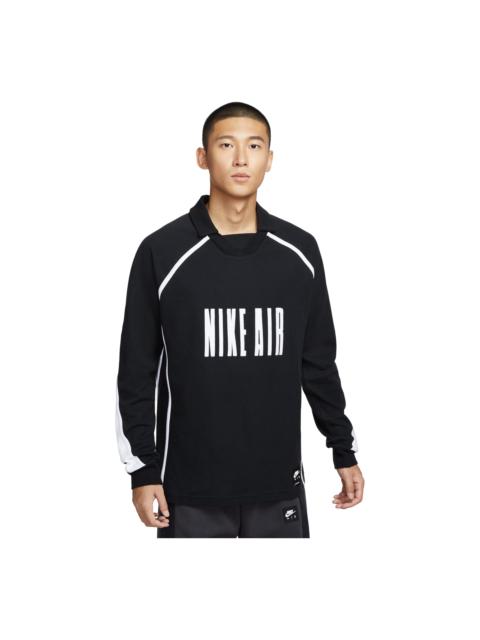 Nike Nike Air Long Sleeve Soccer T-Shirt Asia Sizing 'Black White' HV1321-010
