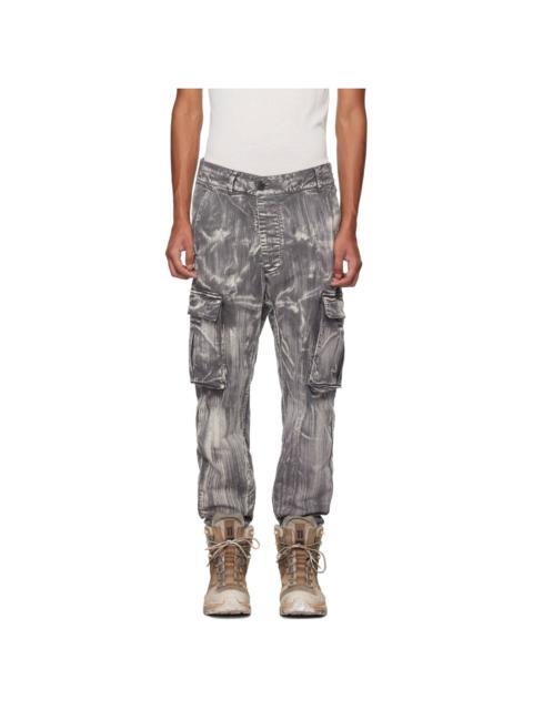 11 by Boris Bidjan Saberi Gray P21B Denim Cargo Pants