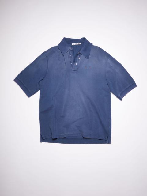 Acne Studios Cotton polo shirt - Indigo blue