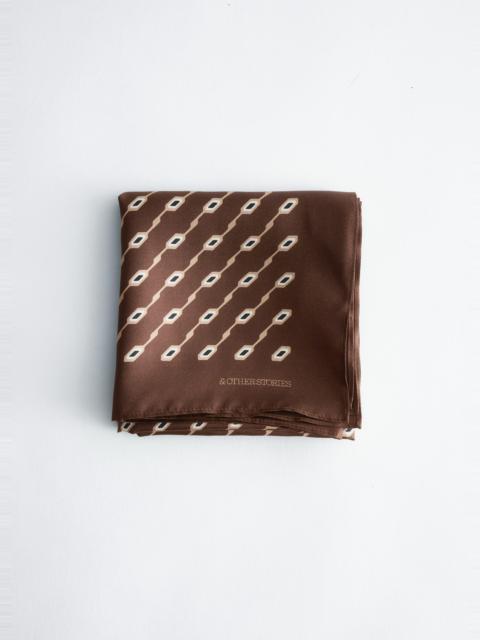 & Other Stories Printed Silk Scarf