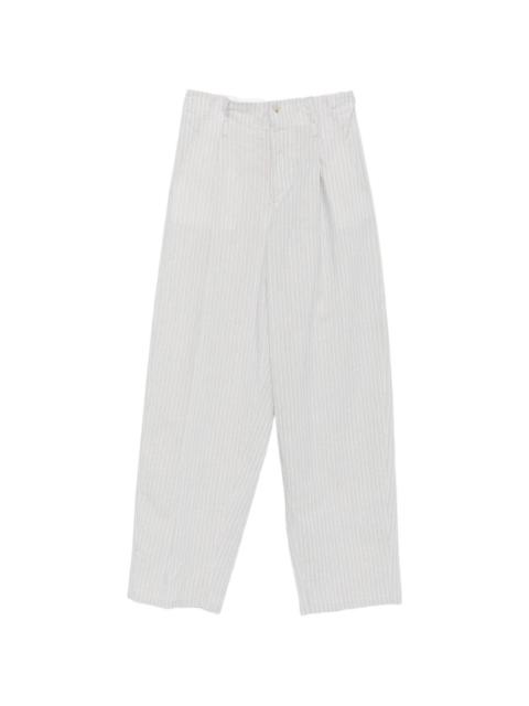 N°21 vertical-stripe pleated trousers