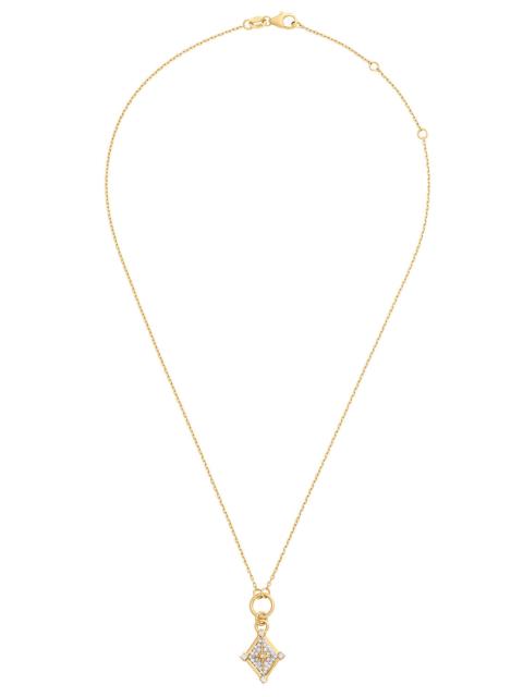 FOUNDRAE Diamond Pave Inner Light Thread Necklace
