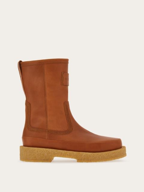 FERRAGAMO ANKLE BOOT WITH CREPE SOLE