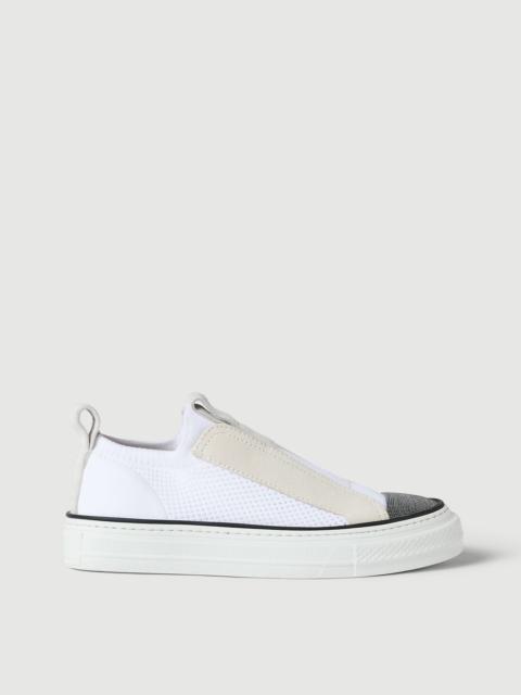 Brunello Cucinelli Suede-trimmed 화포 운동화