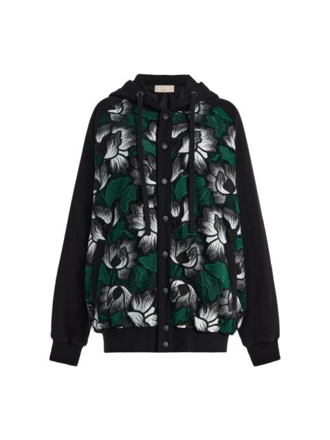 ELIE SAAB Macrame Bomber Jacket multi