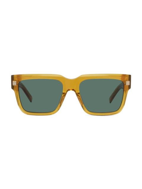 Givenchy Men's GV Day 55MM Square Sunglasses - Shiny Yellow And Green