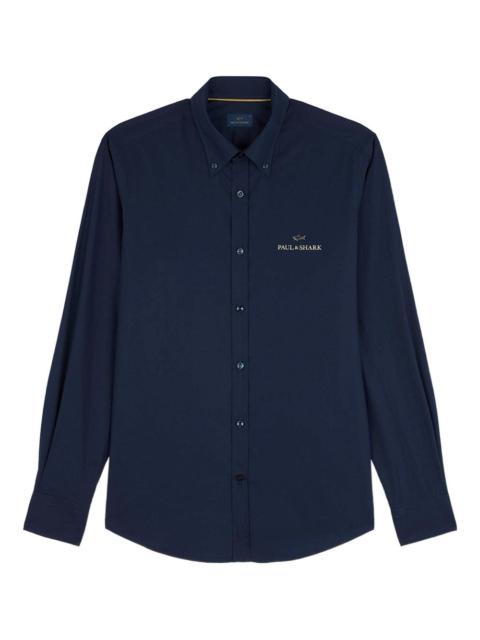 Paul & Shark embroidered-logo shirt