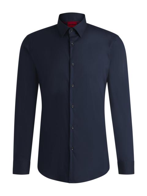 HUGO SLIM-FIT SHIRT IN POPLIN