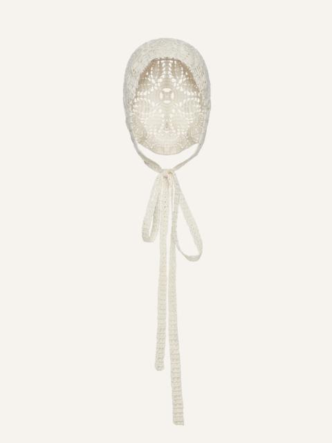 MAGDA BUTRYM Crochet bonnet in cream
