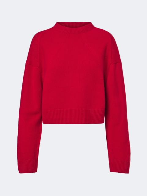 FFORME Marcela cropped wool and cashmere sweater