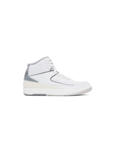 Jordan White & Gray Air Jordan 2 Sneakers