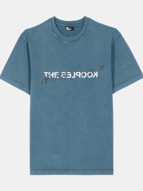 The Kooples BLUE WHAT IS T-SHIRT WITH STUDS