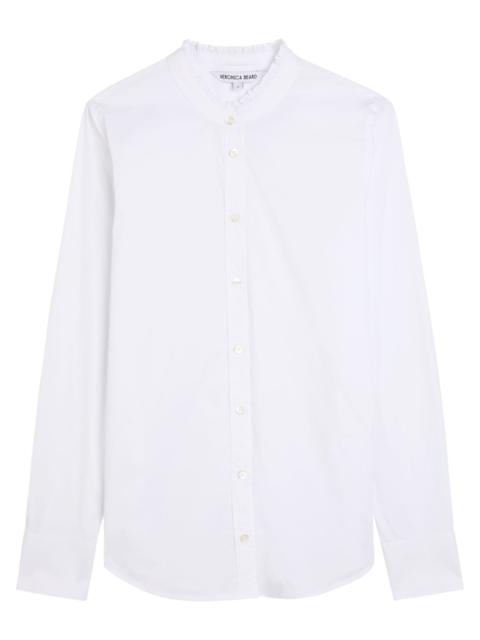 VERONICA BEARD Veronica Beard Bays Frill Cotton-blend Poplin Shirt