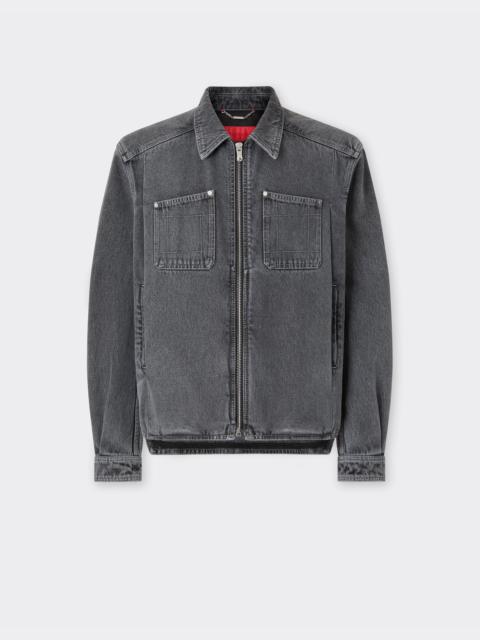 Ferrari Dark marbled denim jacket