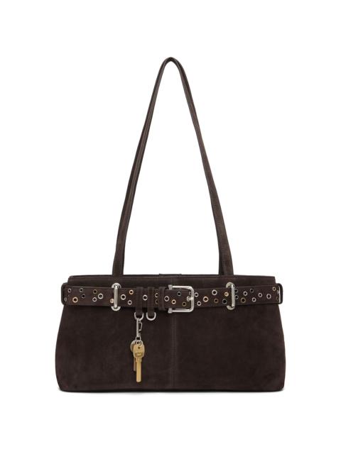 OSOI Brown Shoulder Brocle Bag